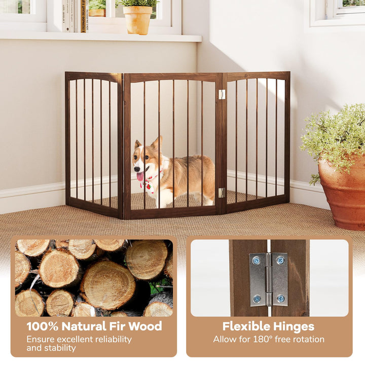 Giantex Freestanding Dog Gate for Small Medium Dogs