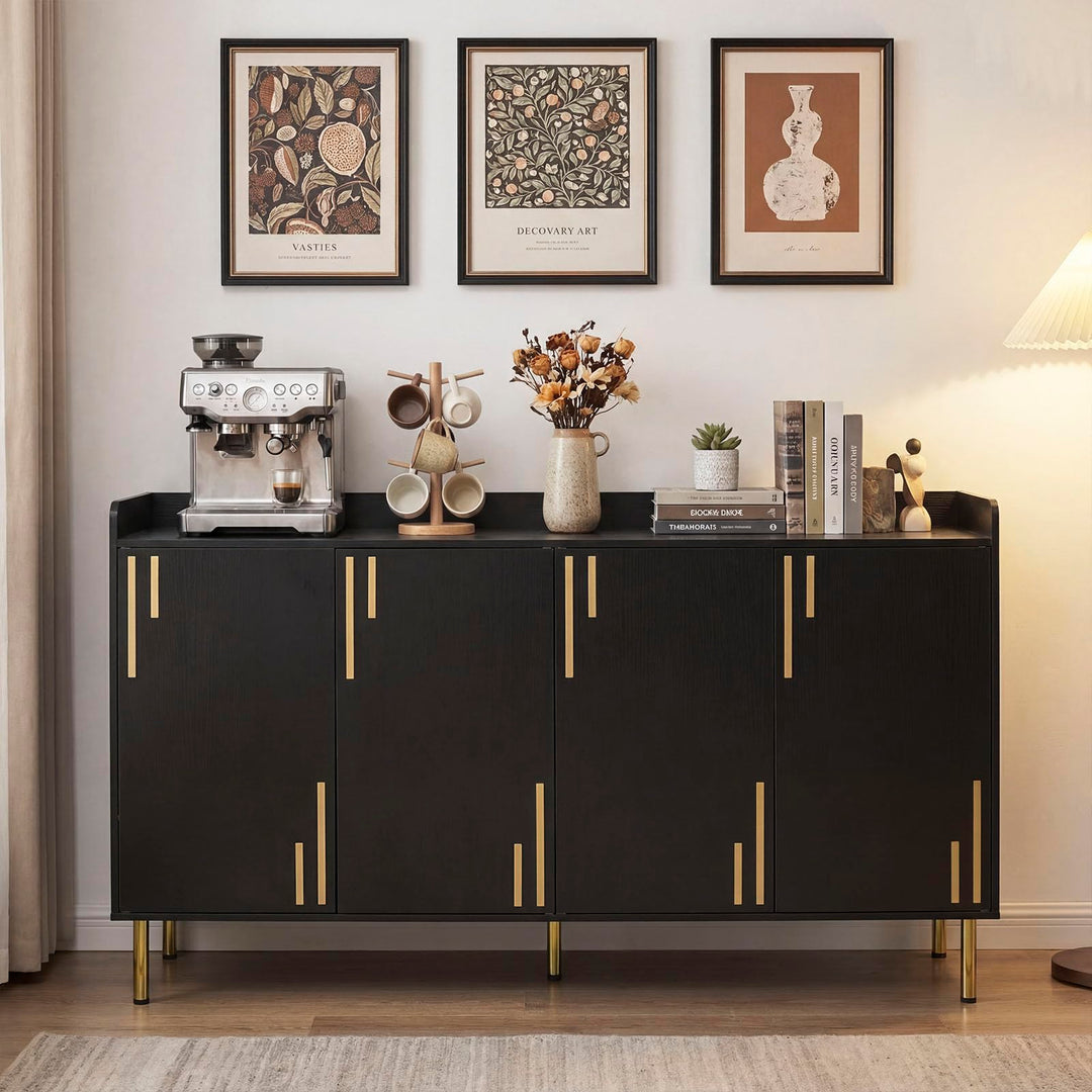 Giantex 55" Modern Buffet Cabinet with 4 Doors