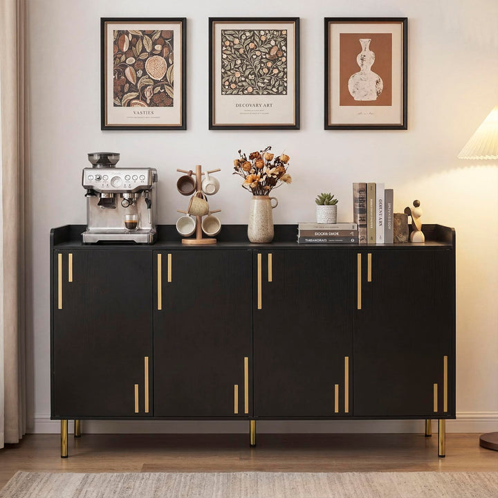 Giantex 55" Modern Buffet Cabinet with 4 Doors