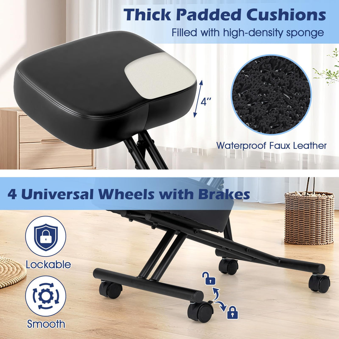 Giantex Ergonomic Kneeling Chair for Office