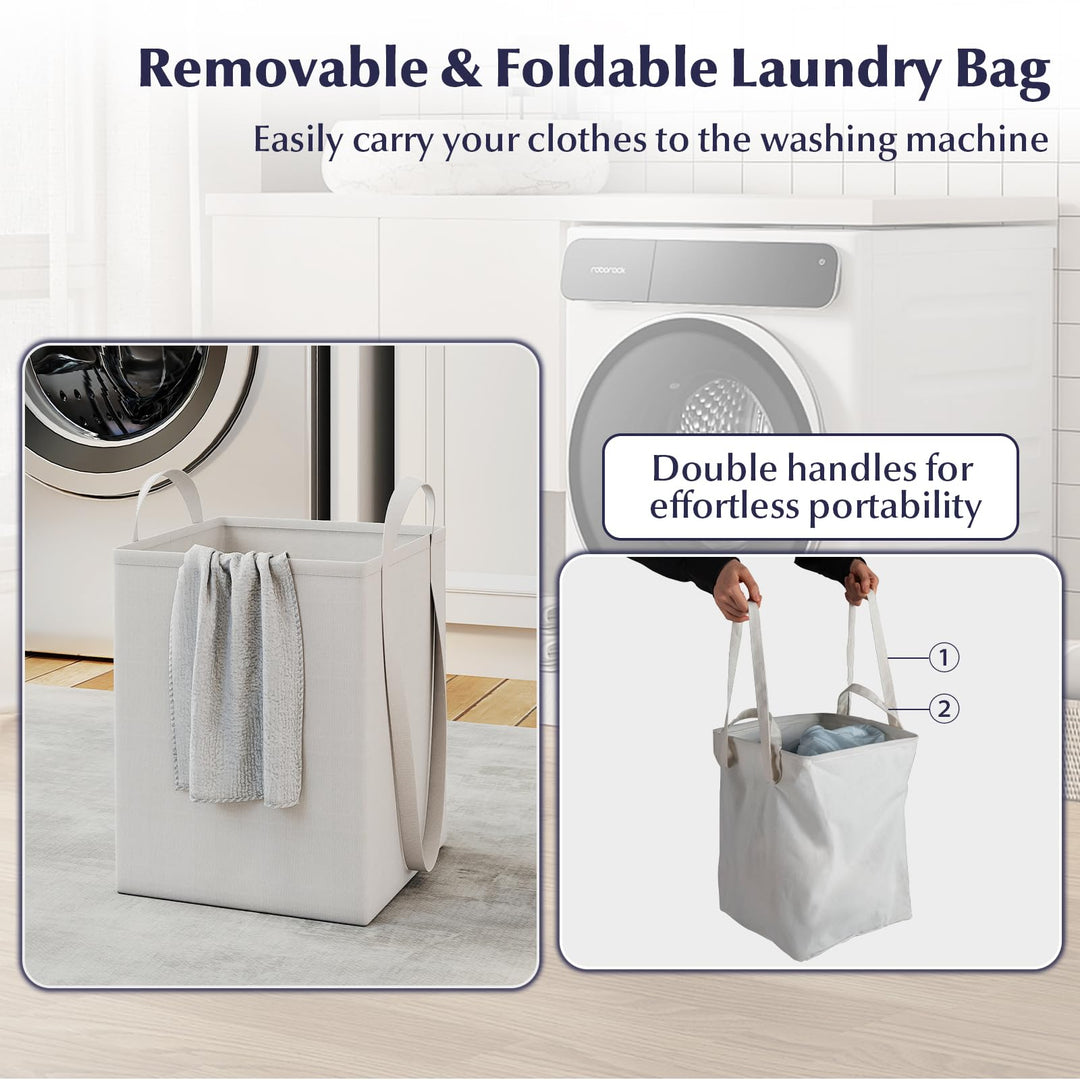 Giantex Double Tilt-Out Laundry Hamper Cabinet (31.5"x 16"x 31.5")