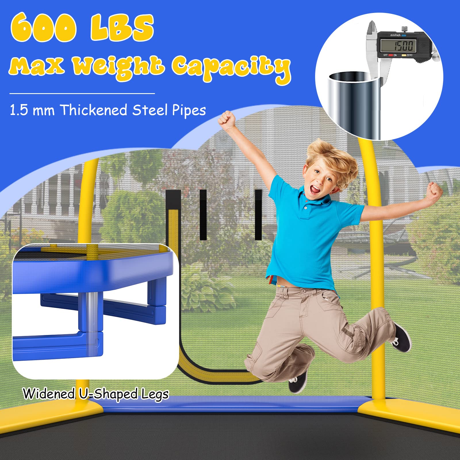 7 FT Trampoline for Kids - Giantex