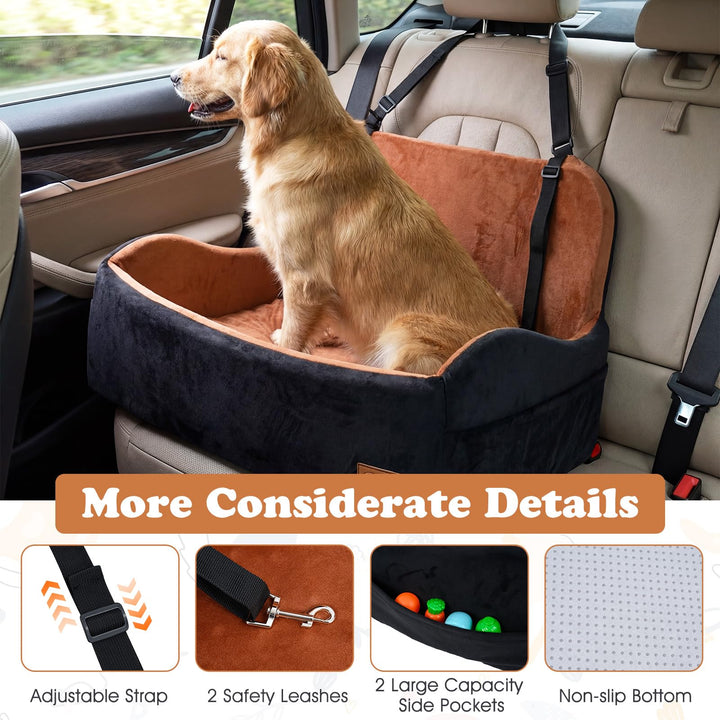 Giantex Orthopedic Dog Car Seat for Medium Dogs up to 55 lbs (32&