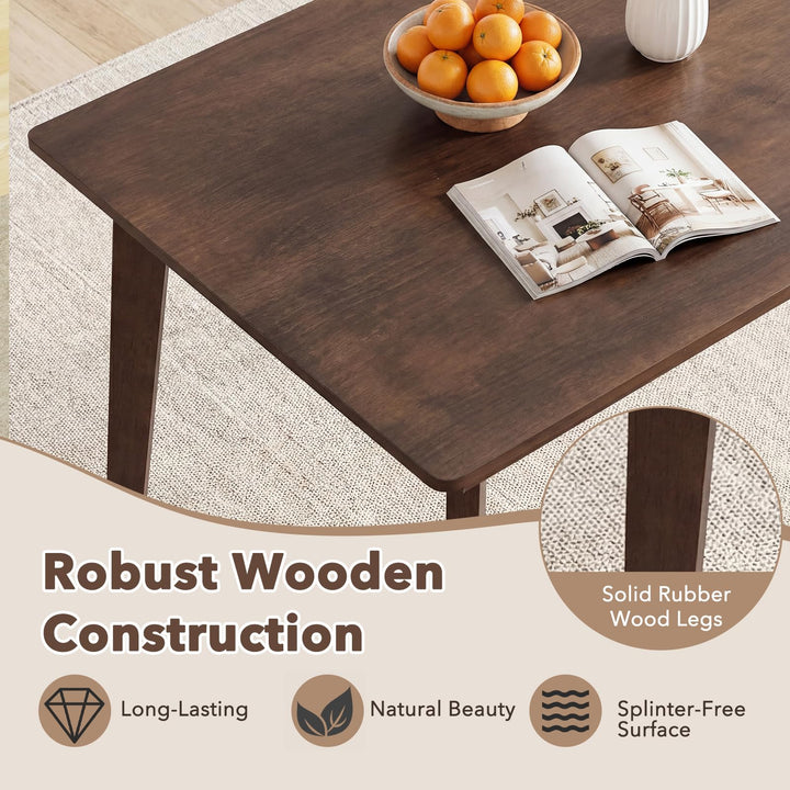 Giantex 48-Inches Rectangular Wooden Dining Table for 4