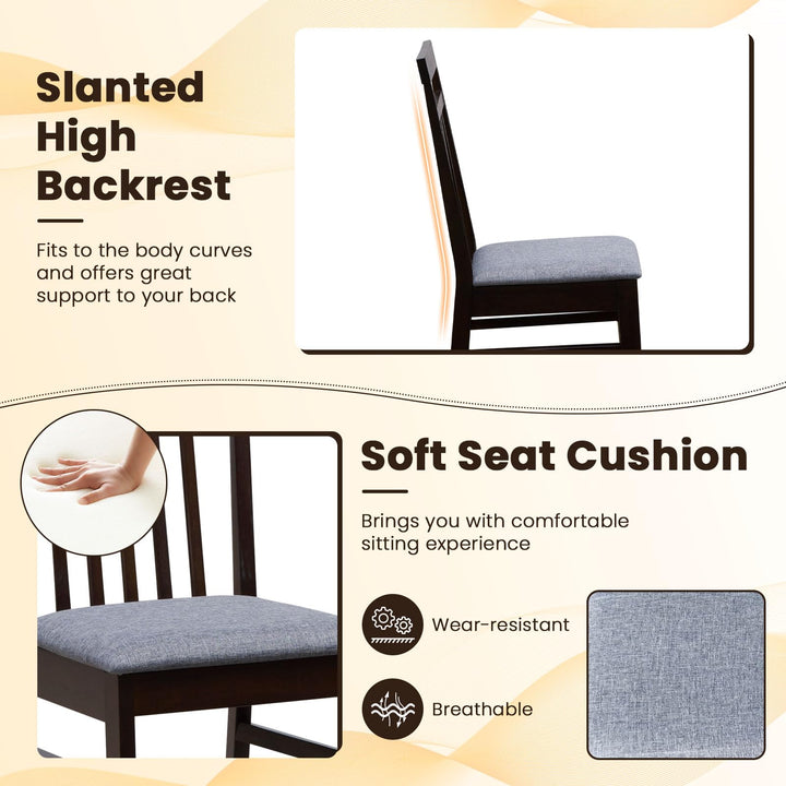 Giantex Wood Dining Chairs Set