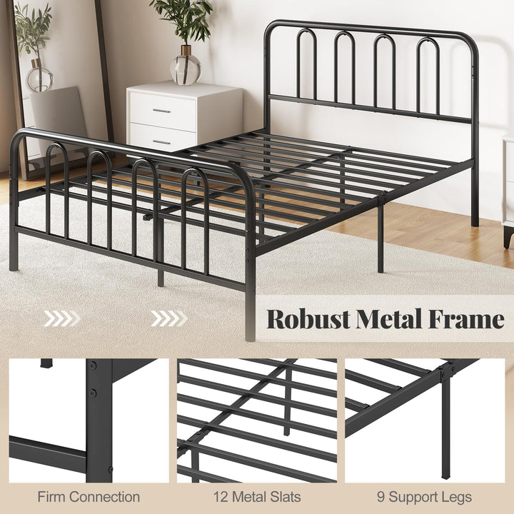 Giantex Full/Queen/King Size Bed Frame with Headboard
