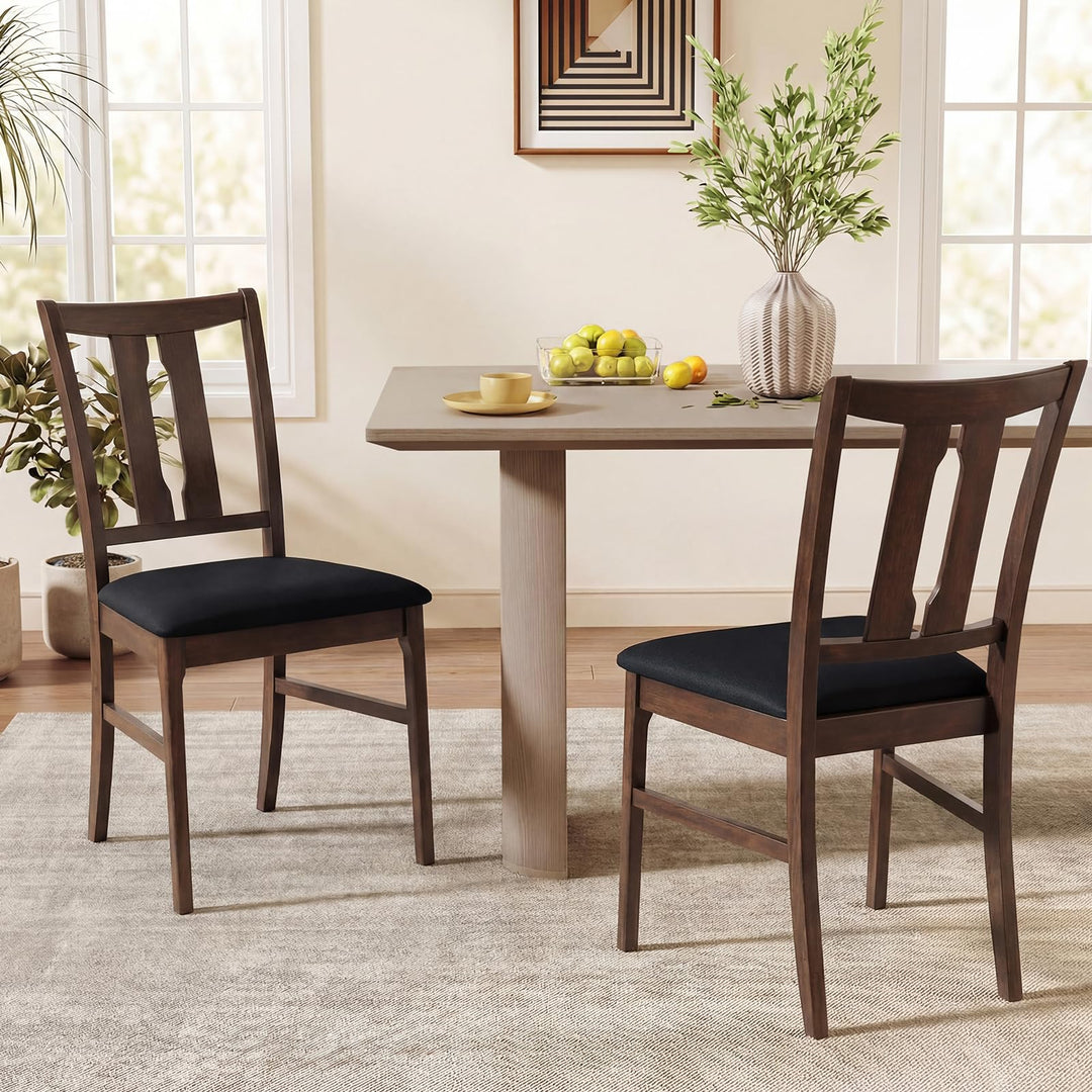 Giantex Fabric Upholstered Kitchen Chair w/Padded Seat for Home Restaurant