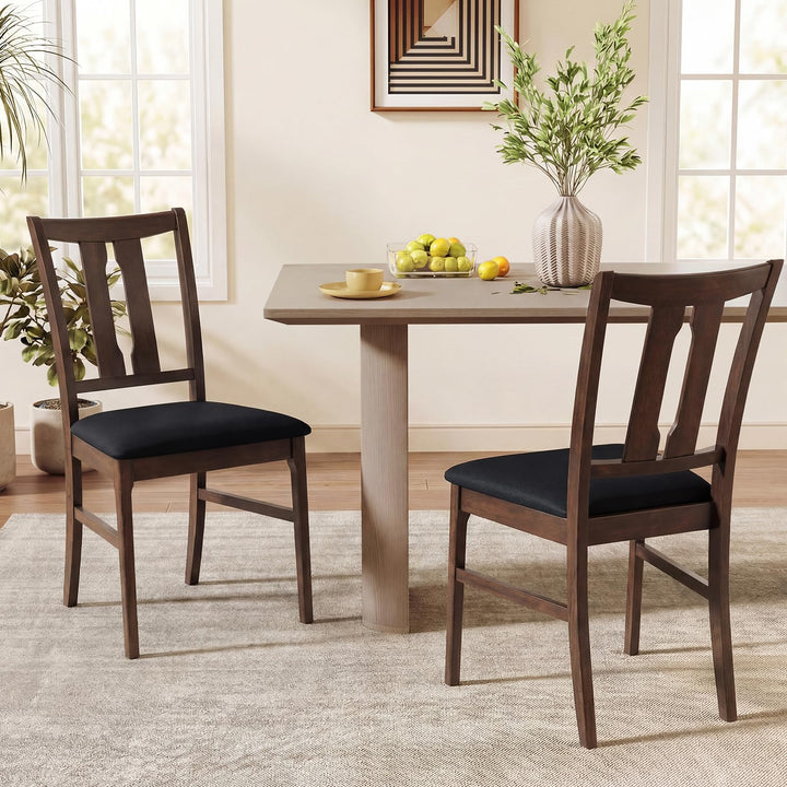 Giantex Fabric Upholstered Kitchen Chair w/Padded Seat for Home Restaurant