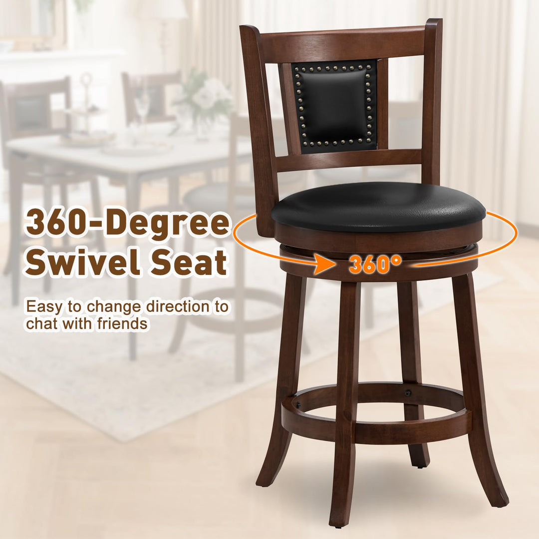 Giantex Swivel Bar Stools Set