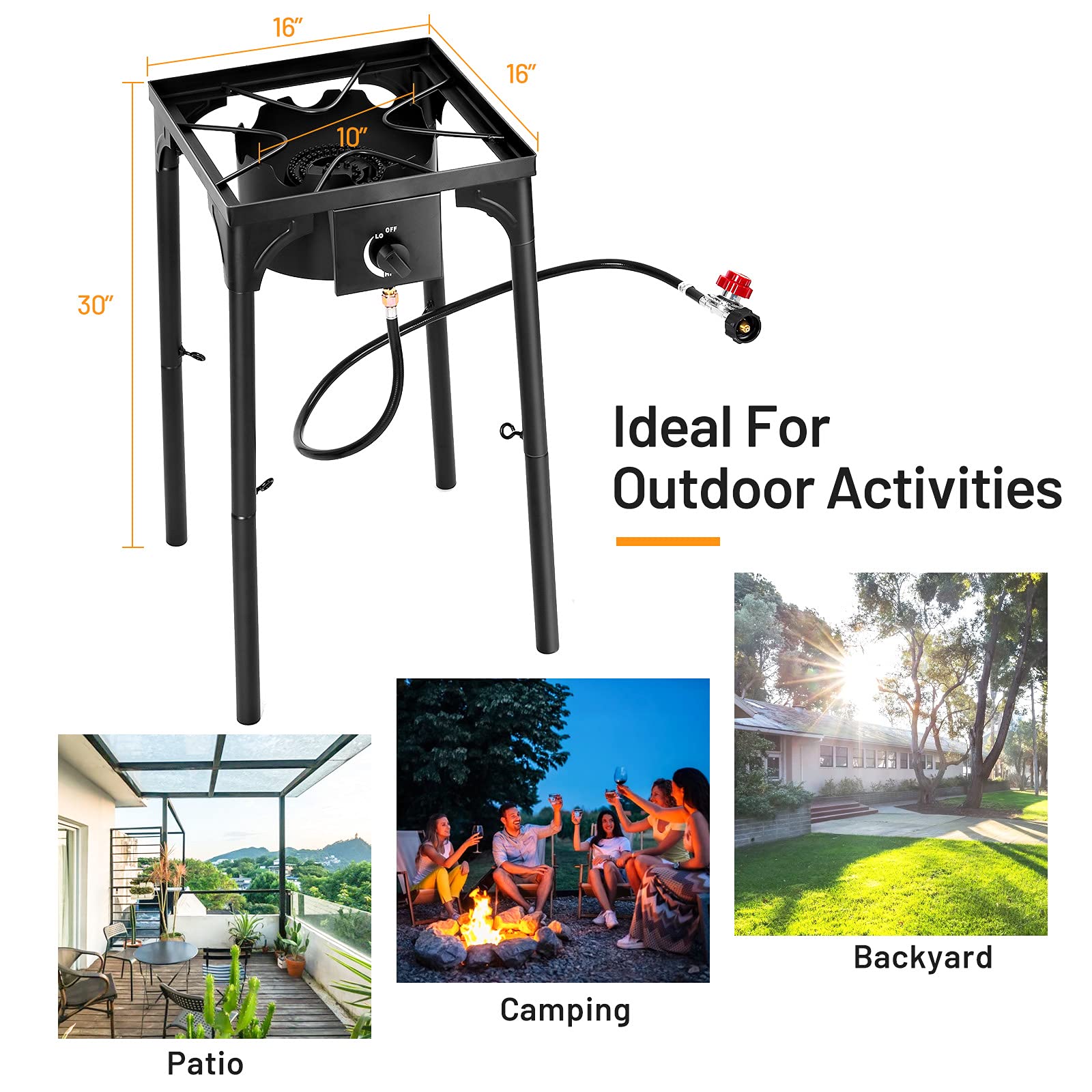 Giantex 100,000 BTU Outdoor Single Burner Stove