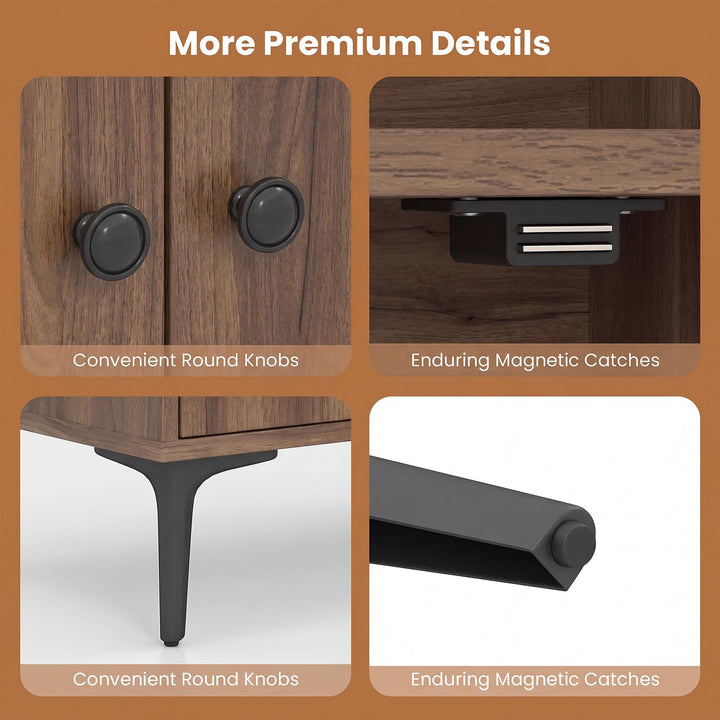Giantex 68.5" Tall Bookcases with Storage Cabinet for Home Office