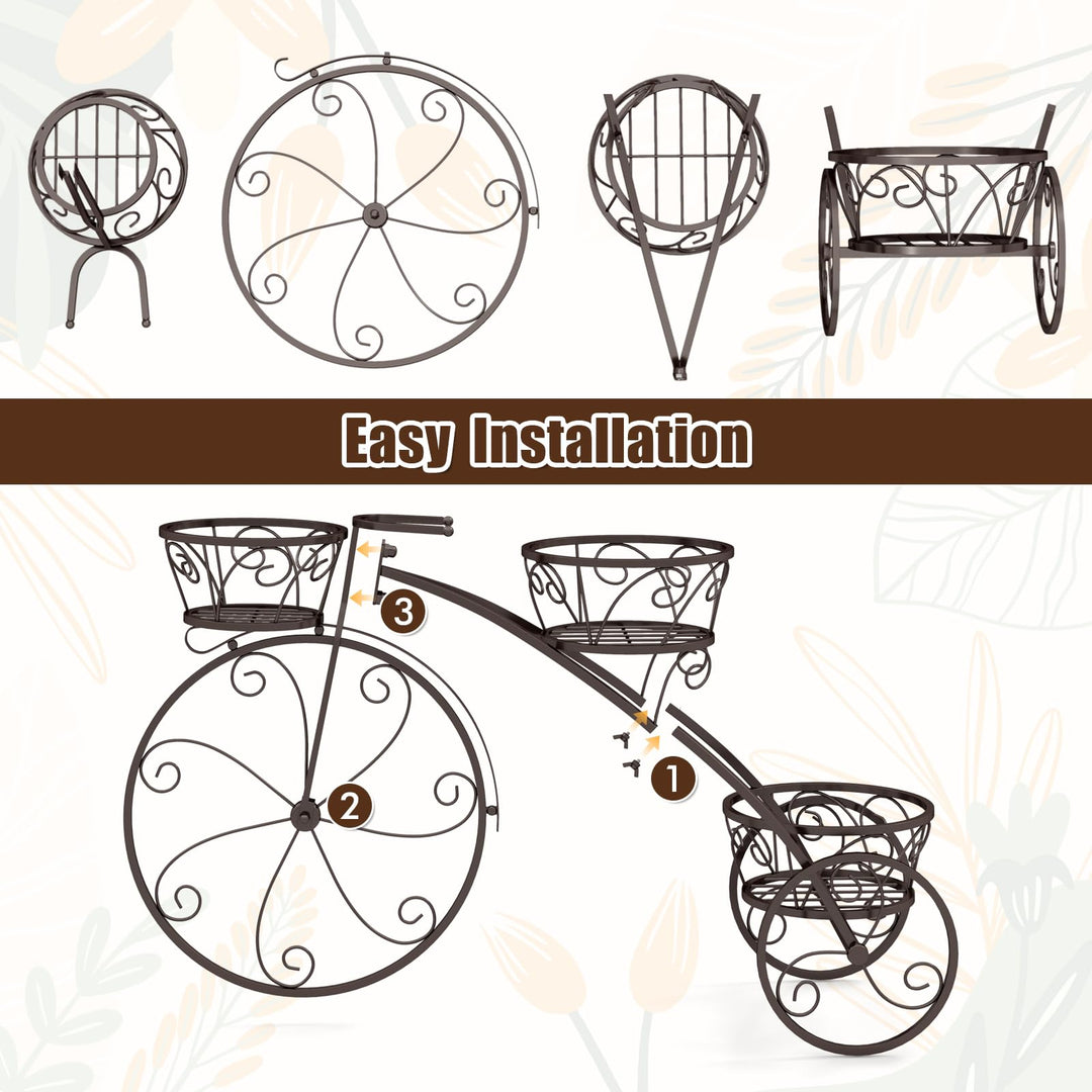 Giantex Metal Bicycle Planter