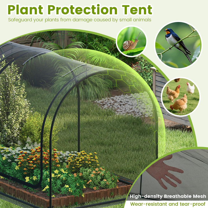 Giantex 98” x 48” x 48” Tunnel Crop Cage
