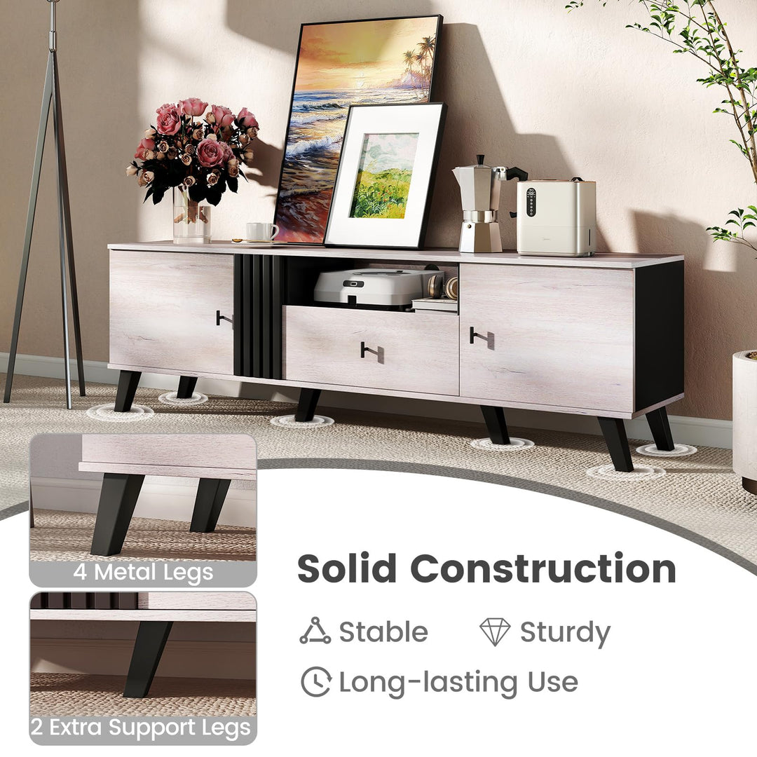 Giantex Modern TV Stand for 65-80 Inch TV
