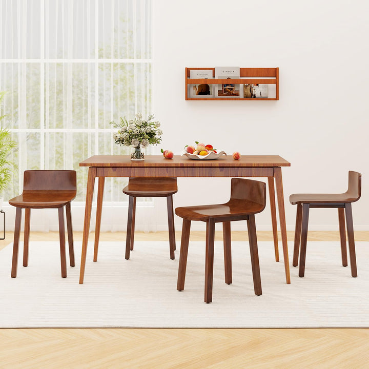 Giantex Wood Dining Chairs Set of 2/4 Farmhouse Kitchen Dining Room Chair