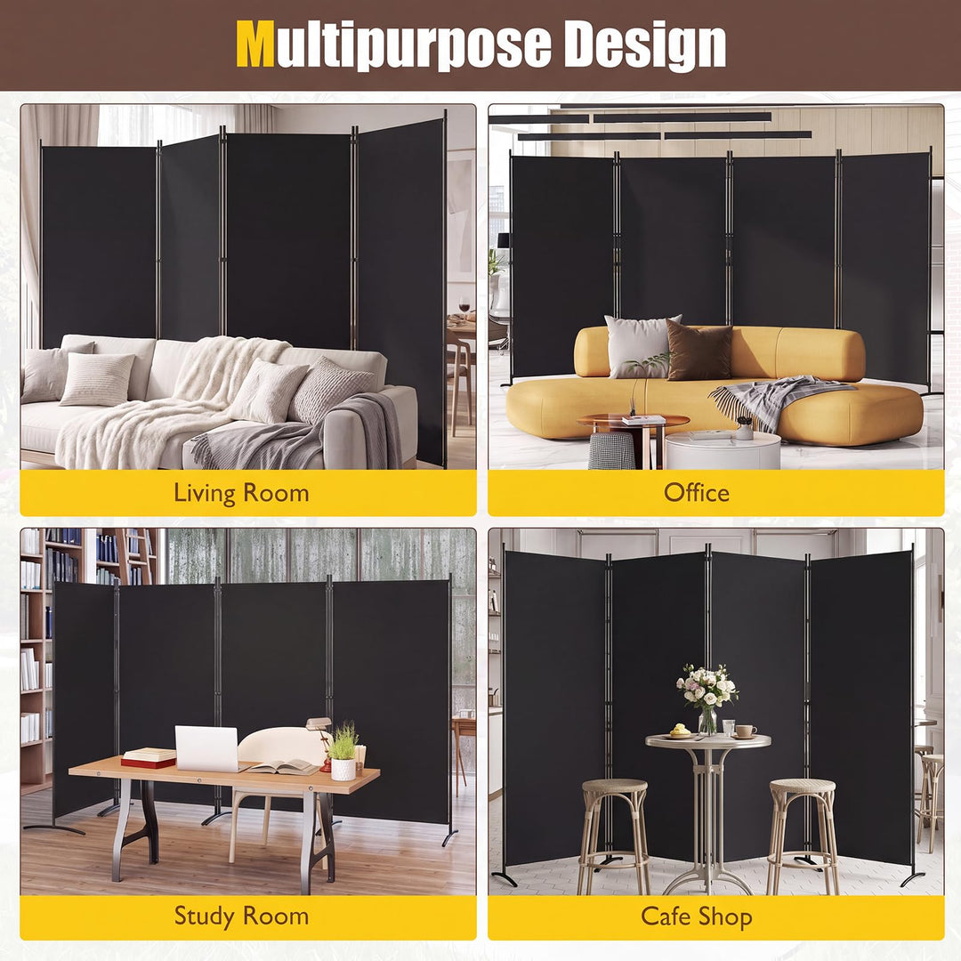GIANTEX 4-Panel Folding Room Divider (136" x 71")