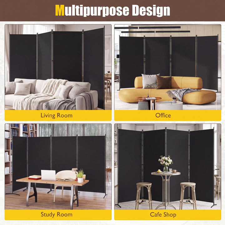 GIANTEX 4-Panel Folding Room Divider (136" x 71")