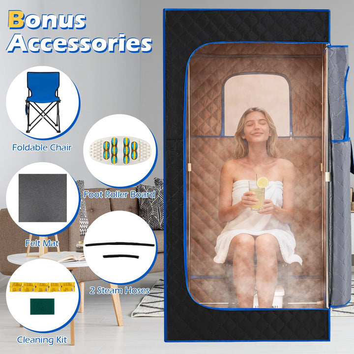 Giantex Portable Steam Sauna Box Full Body Sauna Tent(35" x 35" x 71")