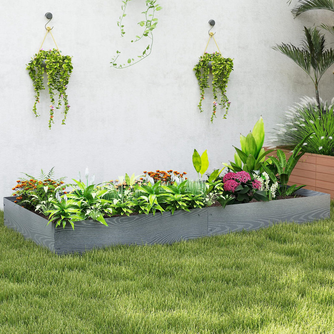 Giantex 6 Pack Galvanized Steel Landscape Edging