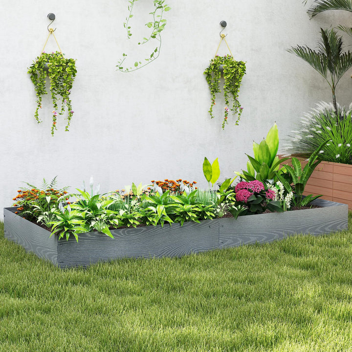 Giantex 6 Pack Galvanized Steel Landscape Edging