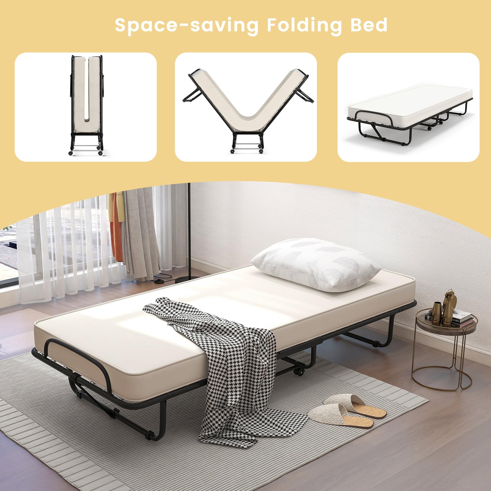 Giantex Folding Bed with Mattress