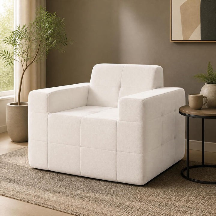 GIANTEX Boneless Single Sofa Chair with Terry Cloth Upholstery