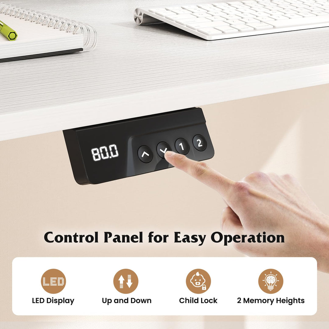 Giantex Electric Standing Desk 48" x 24" Height Adjustable Sit Stand Computer Workstation