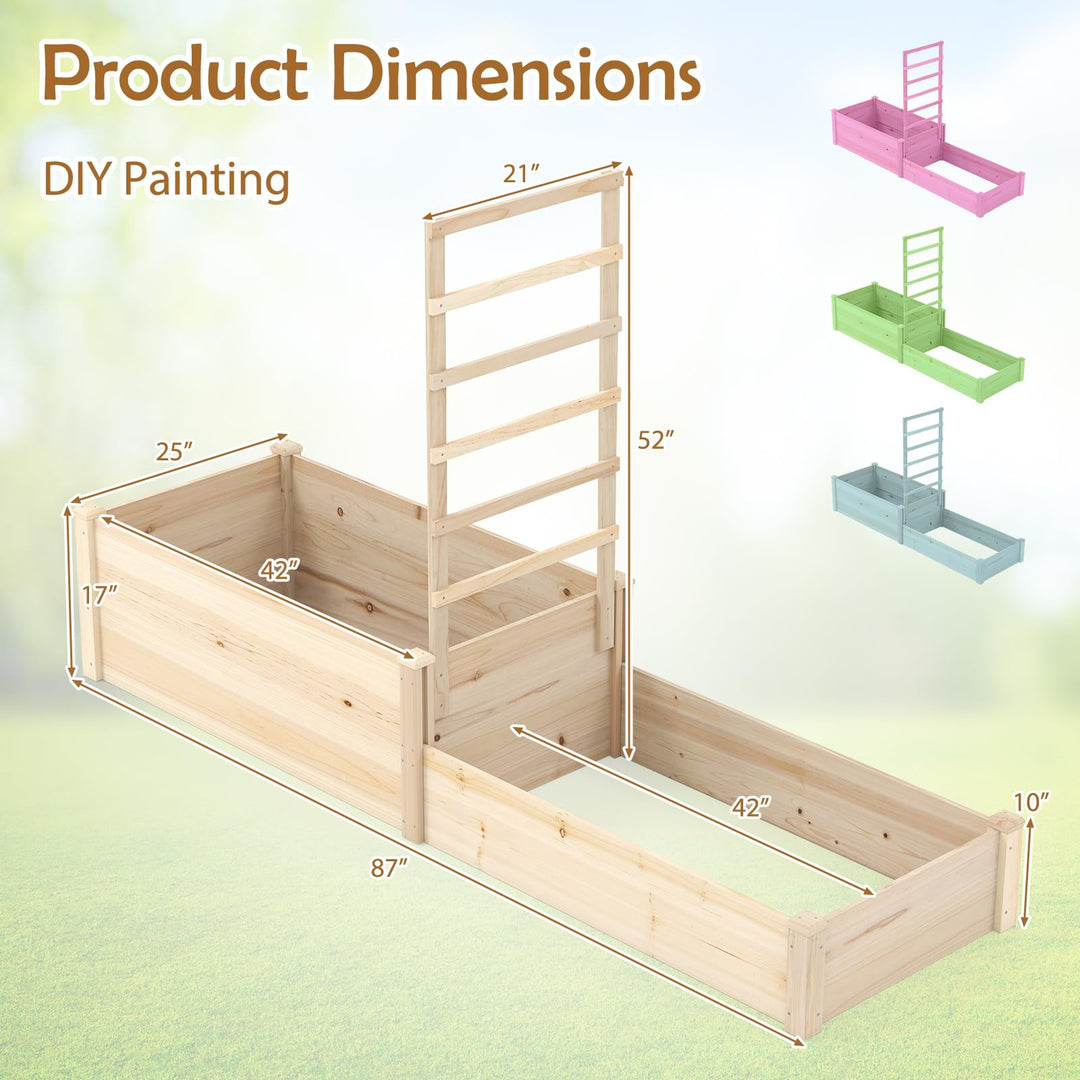 Giantex Wooden Raised Garden Bed