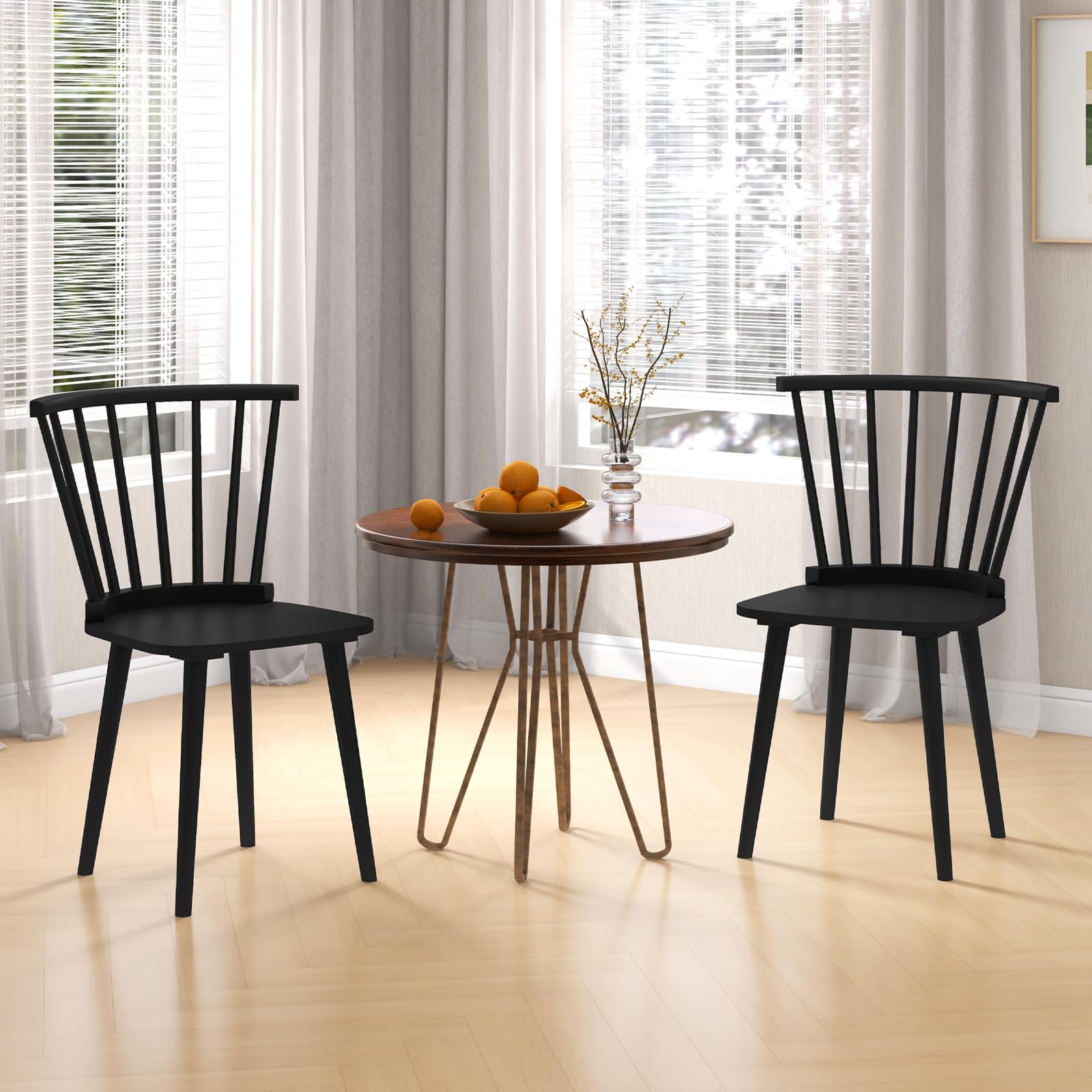 Giantex Wood Dining Chair, Windsor Dining Chairs
