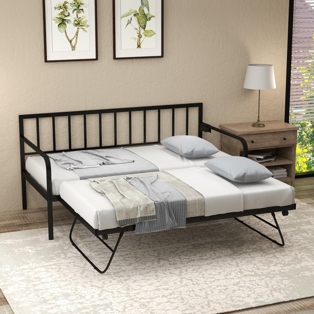 Giantex Twin Daybed with Charging Station & LED Lights