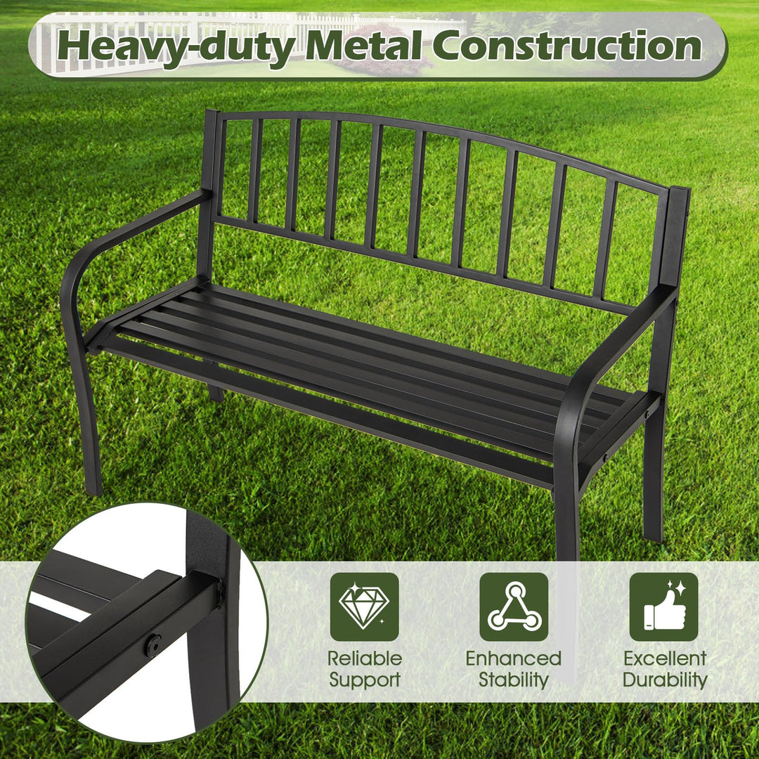 Giantex 660lbs Patio Garden Bench with Backrest