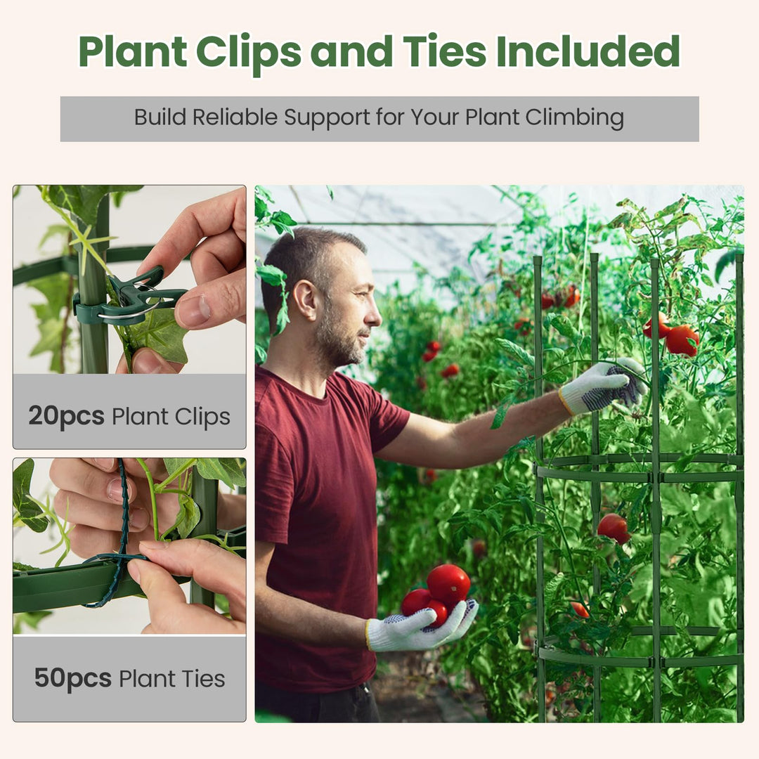 Giantex 2 in 1 Round Trellis for Climbing Flower Vegetable Fruit