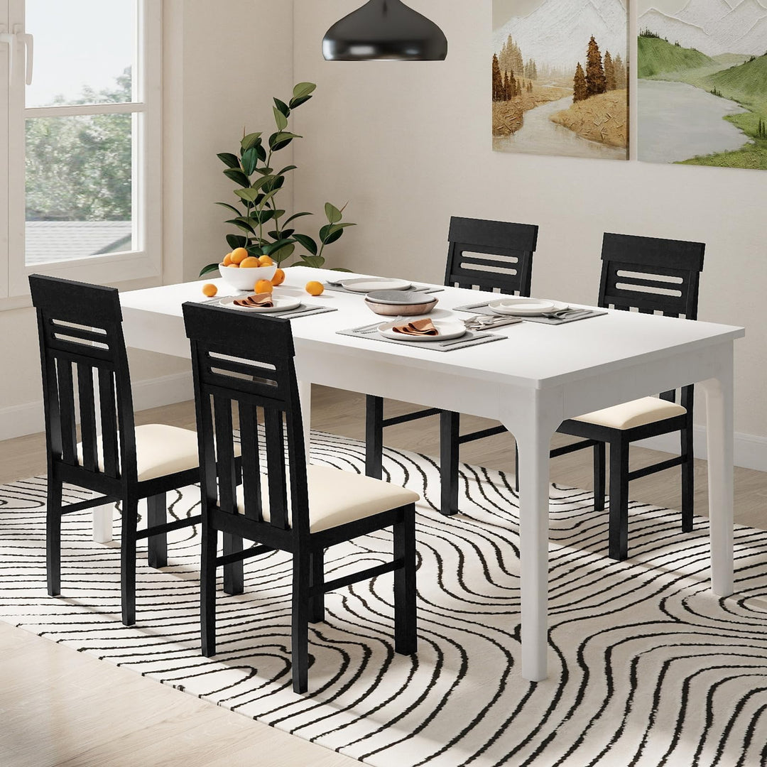 Giantex Wooden Dining Chairs Set of 2/4 for Kitchen Living Room