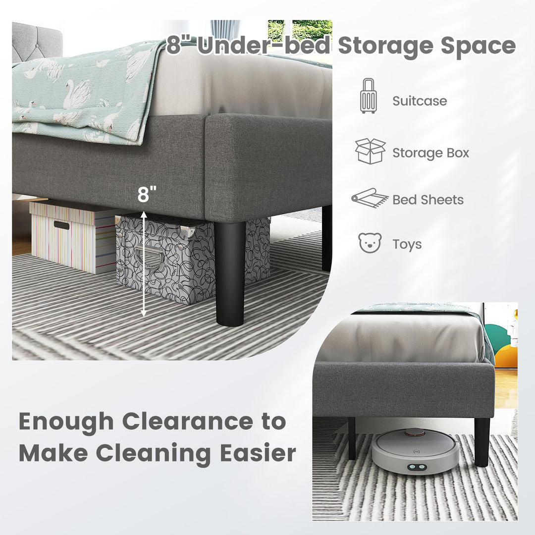 Giantex Upholstered Bed Frame