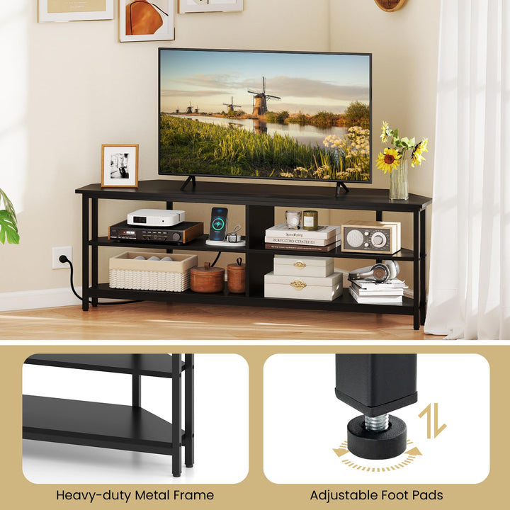 Giantex Corner TV Stand for 65 Inch TV