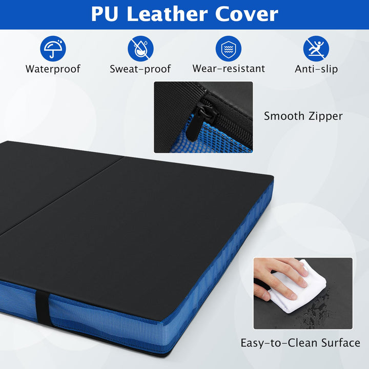 Giantex 4' x 4' Folding Gymnastics Mat with Carry Handles