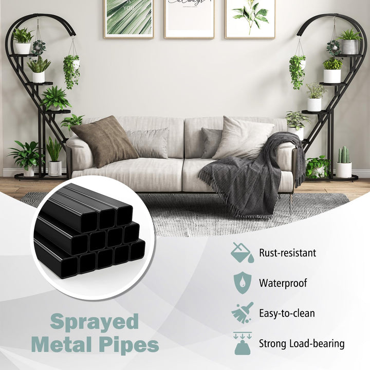 Giantex 5 Tier Metal Plant Stand Indoor