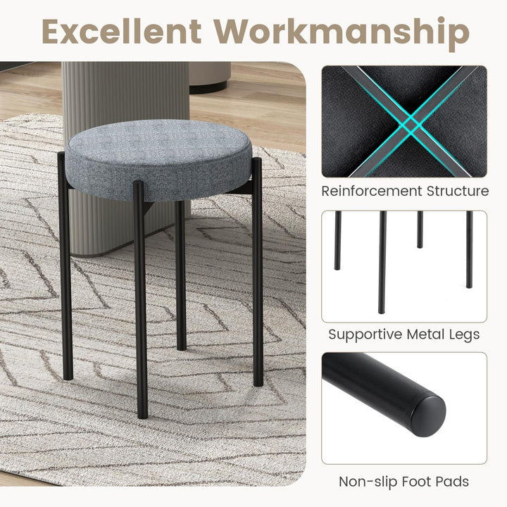 Giantex Stackable Stools Set of 4
