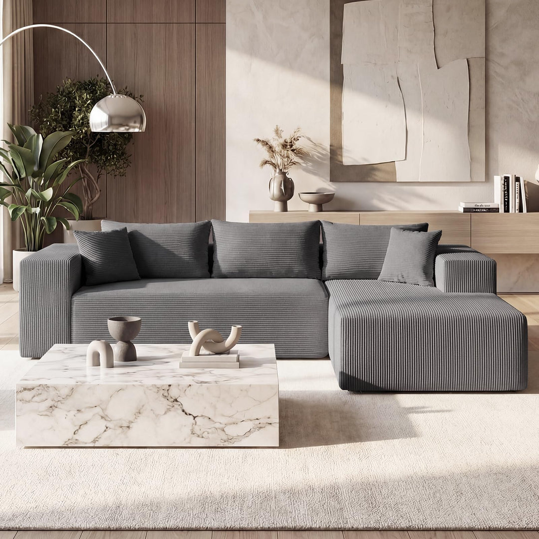 Giantex 110.5" Modular Sectional Sofa for Bedroom &amp; Living