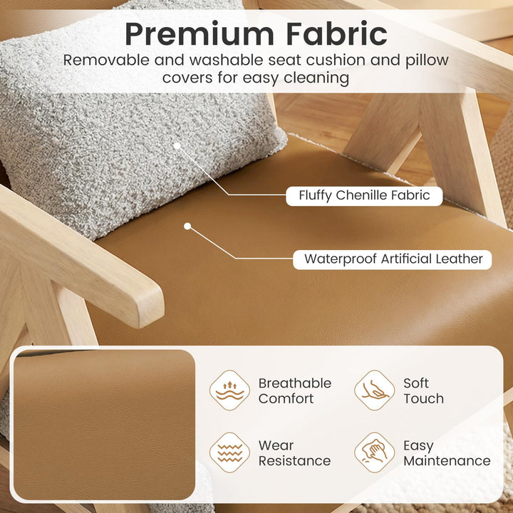 Giantex Mid-Century Modern Accent Chair for Living Room