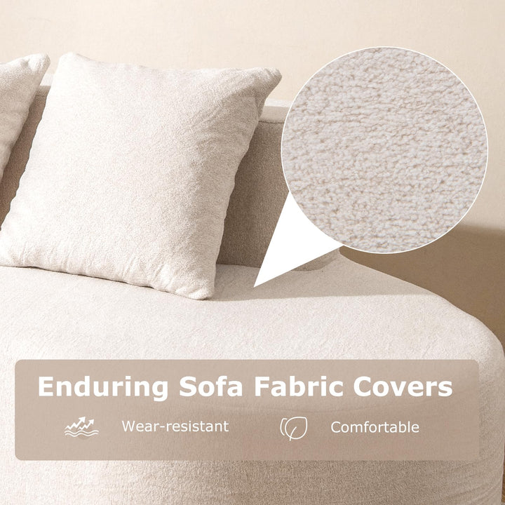 Giantex 78.5" Sofa Couch, Upholstered Loveseat