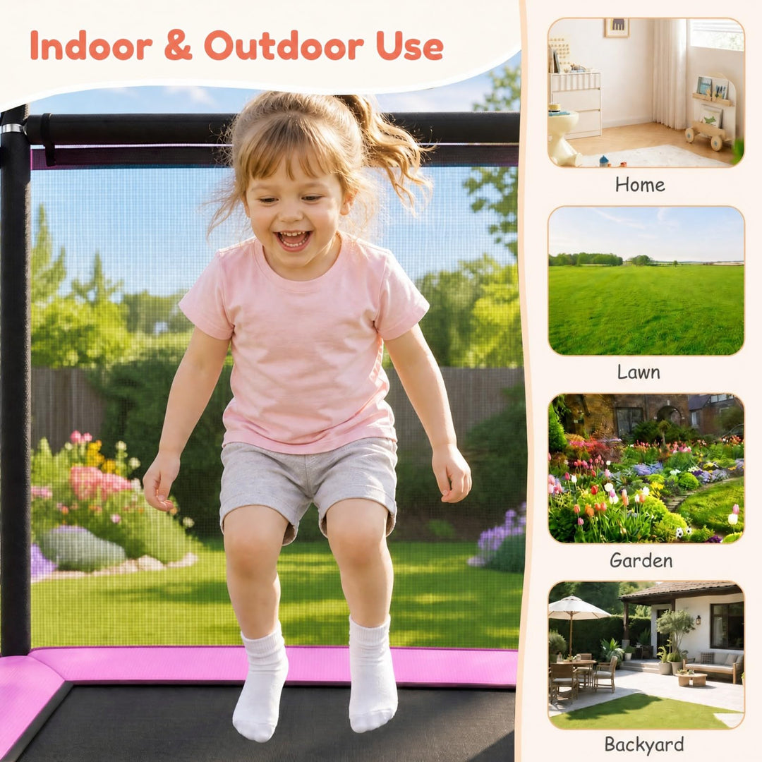 Giantex 6 FT Trampoline for Kids with Swing