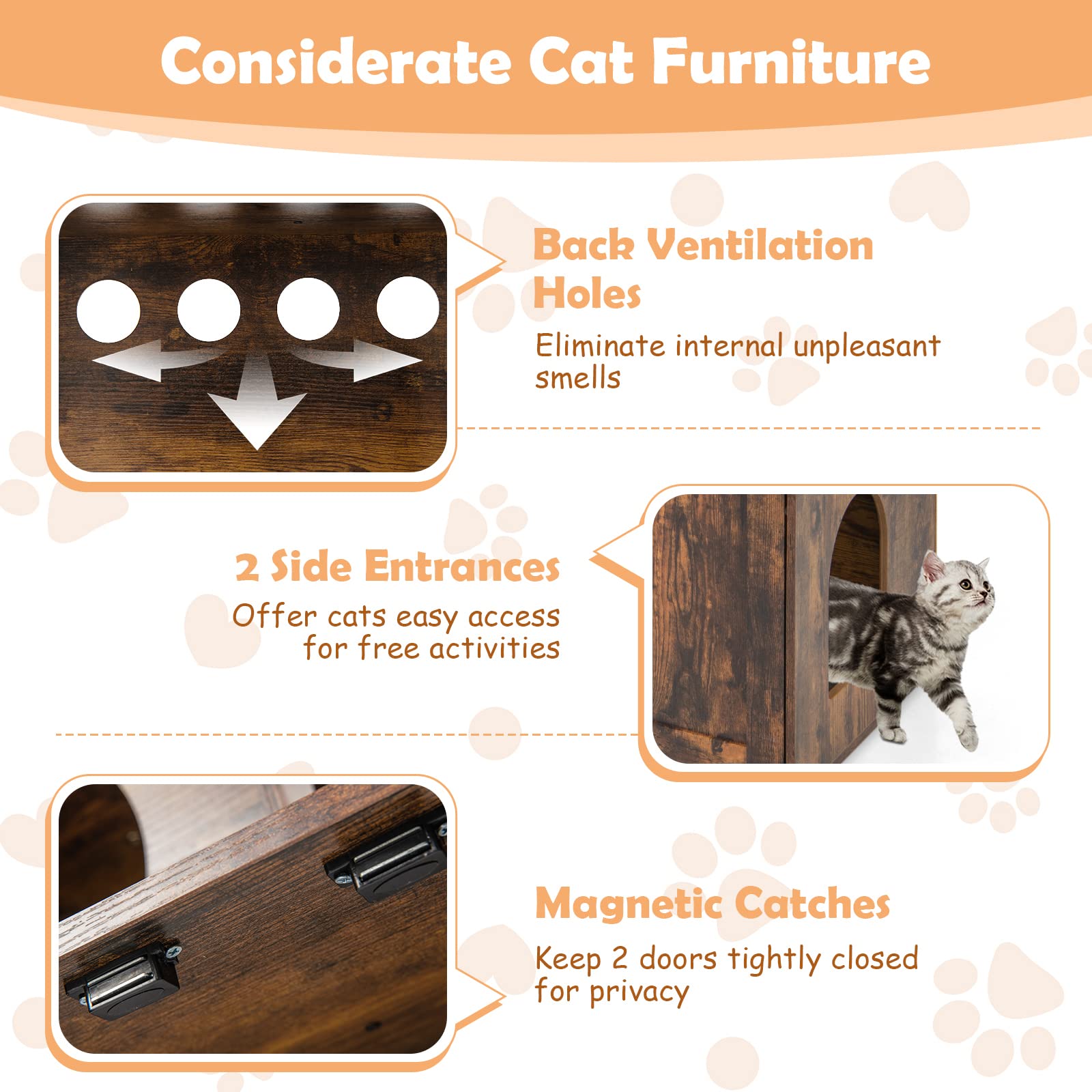 Giantex Cat Tree with Litter Box Enclosure