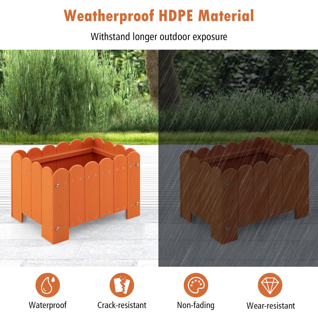 Giantex 2 Pack Rectangular Planter Box