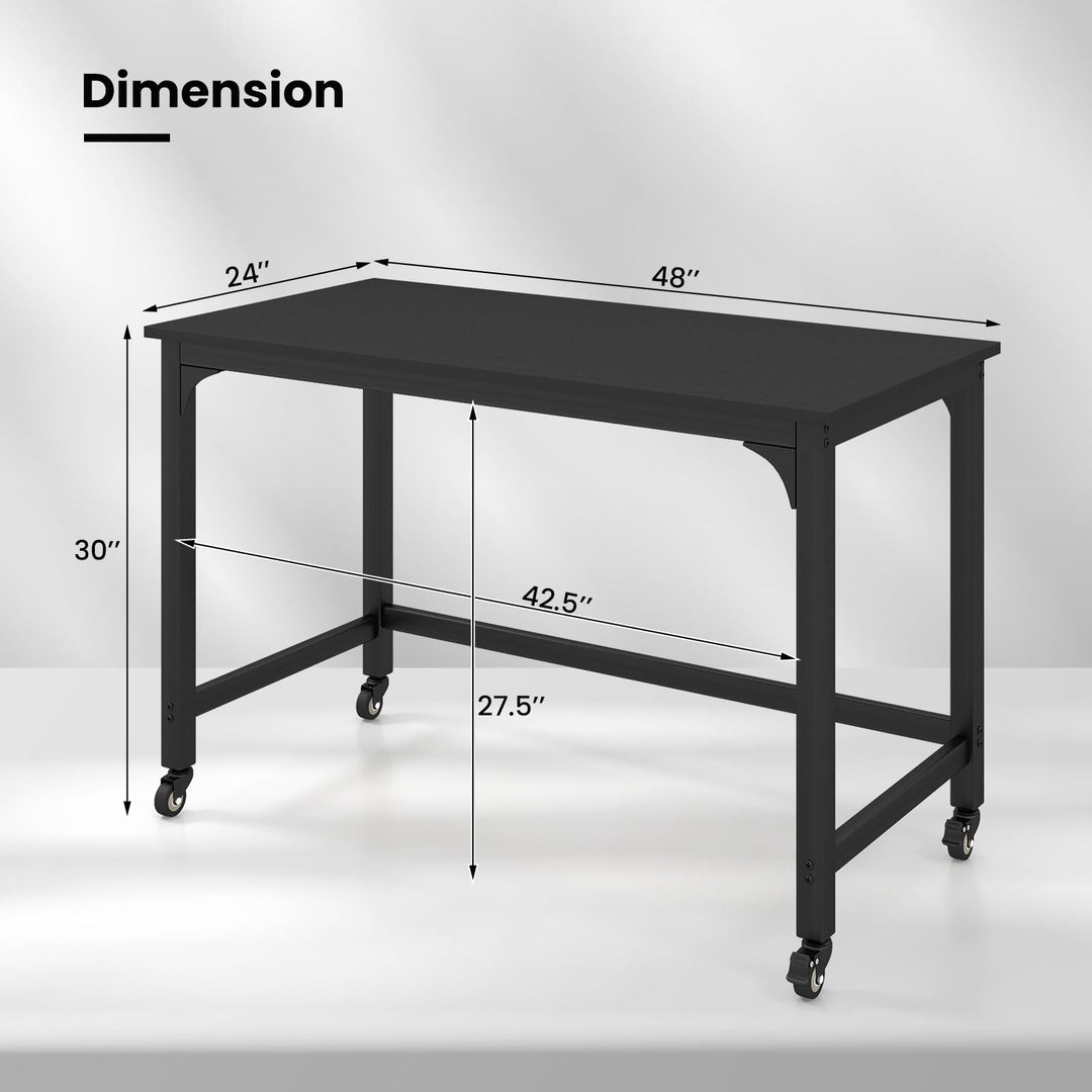 Giantex 48" Rolling Computer Desk