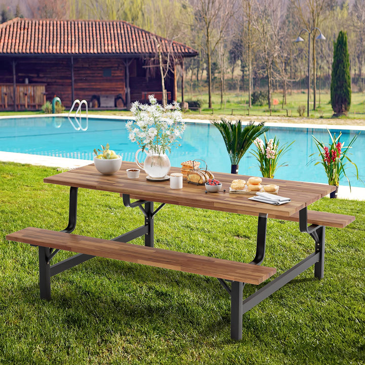 Giantex Picnic Table Bench Set for 6 or 4 Persons