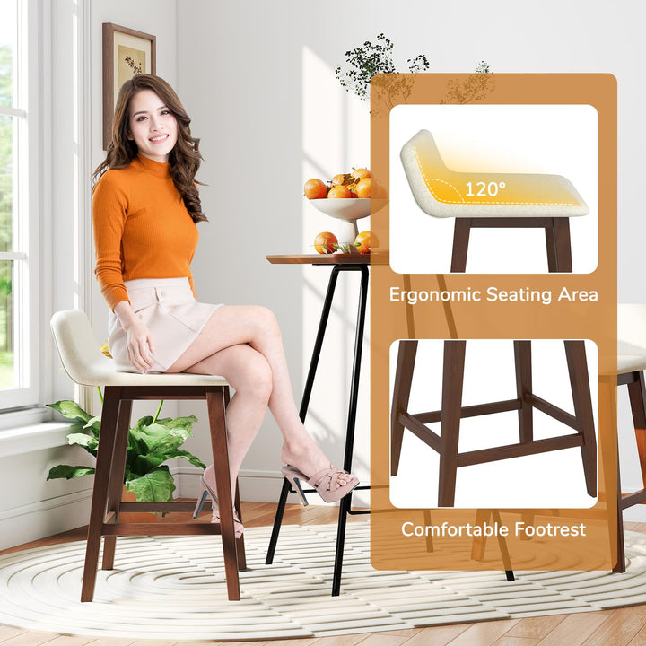 Giantex 24" Bar Stools Set of 2/4