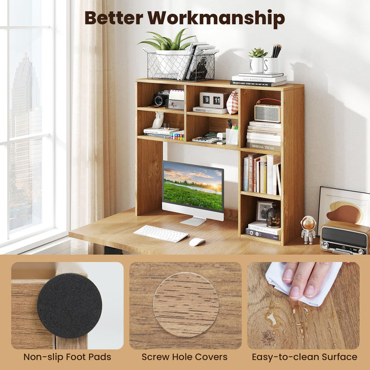 Giantex Wooden Desktop Storage Organizer for Dorm College Office