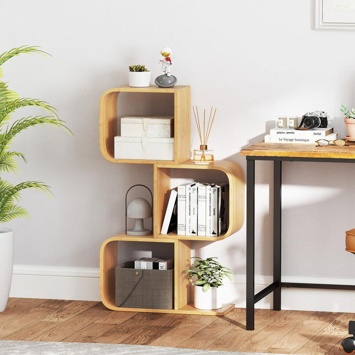 Giantex S Shaped Bookcase