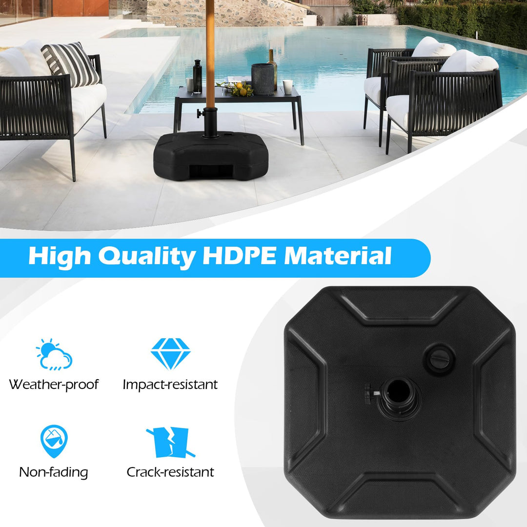 Giantex  - Heavy Duty HDPE Market Table Umbrella Pole Holder for Outdoor